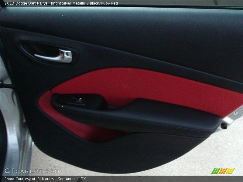 Bright Silver Metallic / Black/Ruby Red 2013 Dodge Dart Rallye