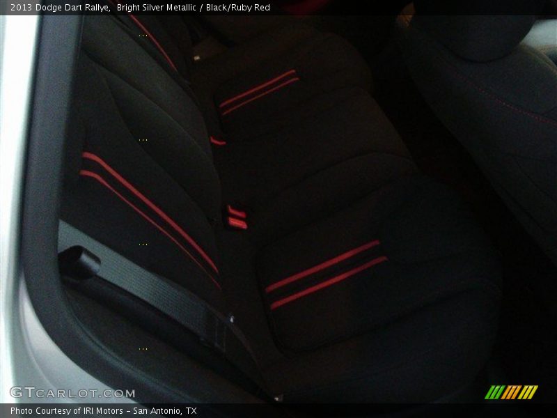 Bright Silver Metallic / Black/Ruby Red 2013 Dodge Dart Rallye