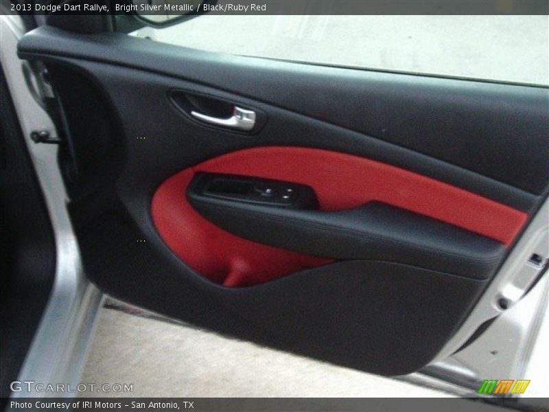 Bright Silver Metallic / Black/Ruby Red 2013 Dodge Dart Rallye