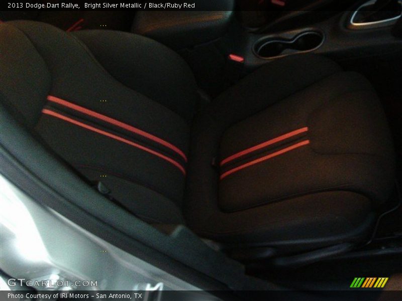 Bright Silver Metallic / Black/Ruby Red 2013 Dodge Dart Rallye