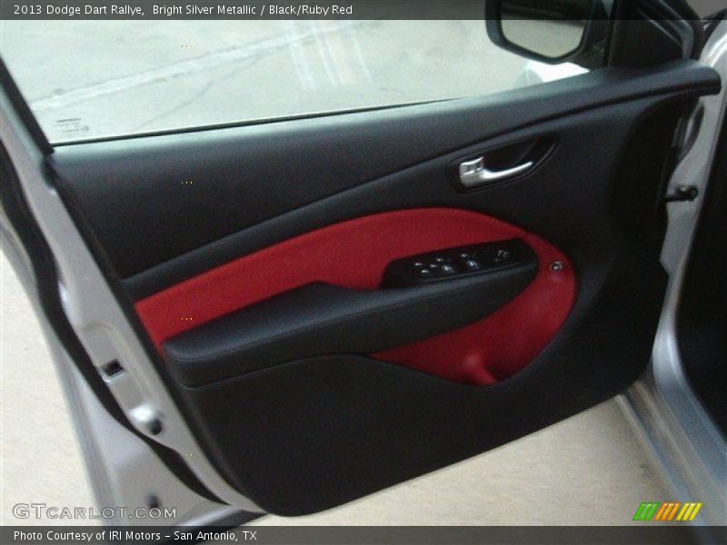 Bright Silver Metallic / Black/Ruby Red 2013 Dodge Dart Rallye
