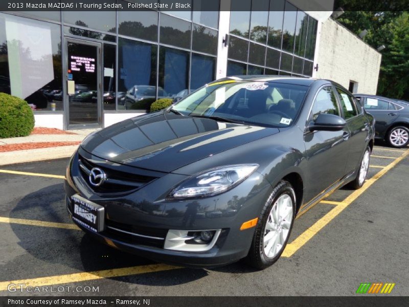 Polished Slate / Black 2013 Mazda MAZDA6 i Touring Sedan