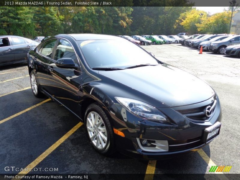 Polished Slate / Black 2013 Mazda MAZDA6 i Touring Sedan