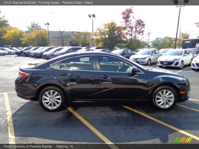 Polished Slate / Black 2013 Mazda MAZDA6 i Touring Sedan