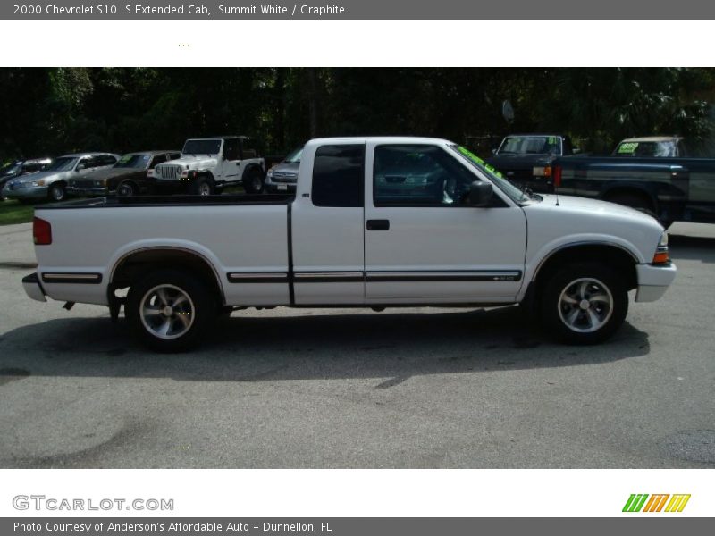 Summit White / Graphite 2000 Chevrolet S10 LS Extended Cab