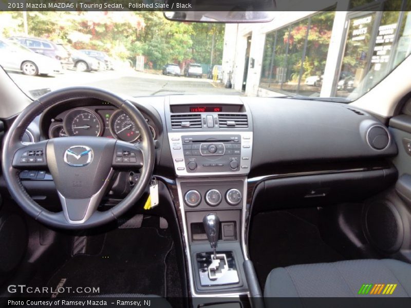 Polished Slate / Black 2013 Mazda MAZDA6 i Touring Sedan