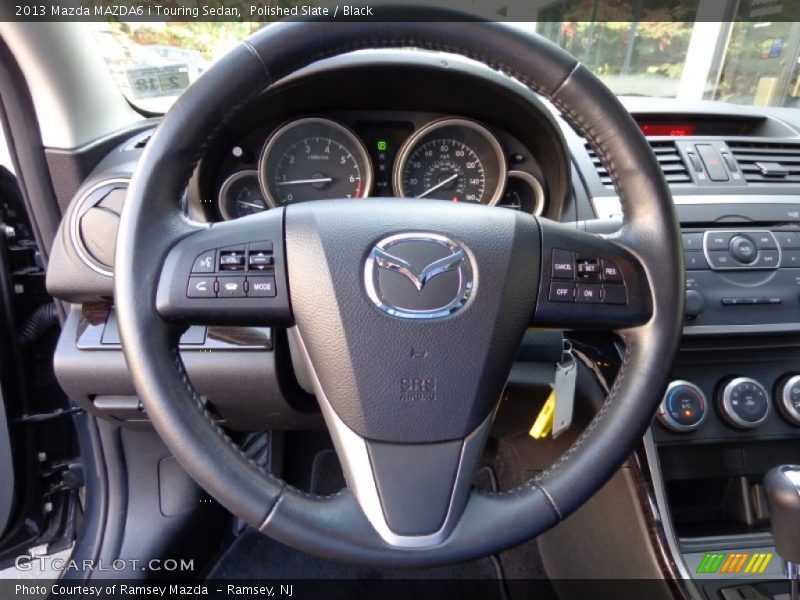 Polished Slate / Black 2013 Mazda MAZDA6 i Touring Sedan