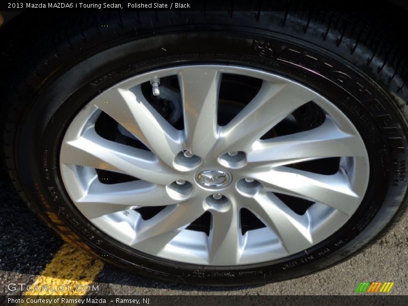 Polished Slate / Black 2013 Mazda MAZDA6 i Touring Sedan
