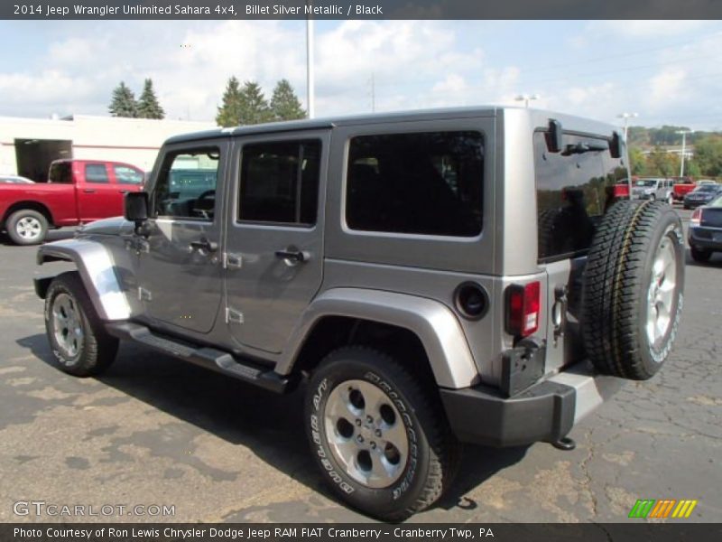 Billet Silver Metallic / Black 2014 Jeep Wrangler Unlimited Sahara 4x4