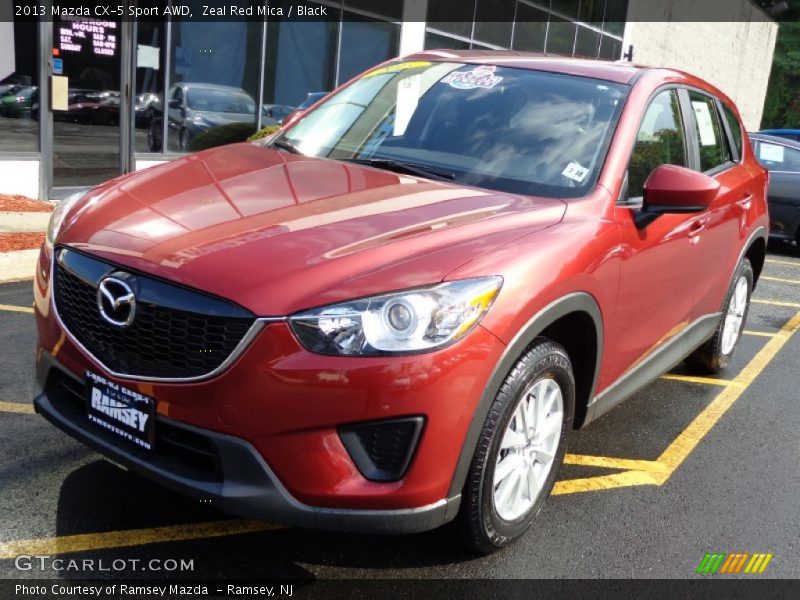Zeal Red Mica / Black 2013 Mazda CX-5 Sport AWD