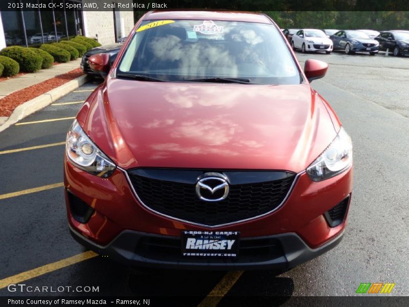 Zeal Red Mica / Black 2013 Mazda CX-5 Sport AWD
