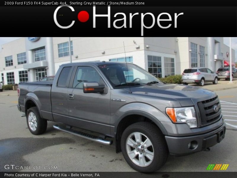 Sterling Grey Metallic / Stone/Medium Stone 2009 Ford F150 FX4 SuperCab 4x4