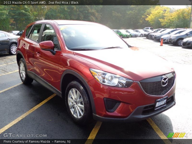 Zeal Red Mica / Black 2013 Mazda CX-5 Sport AWD