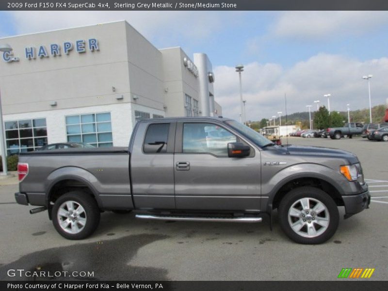Sterling Grey Metallic / Stone/Medium Stone 2009 Ford F150 FX4 SuperCab 4x4