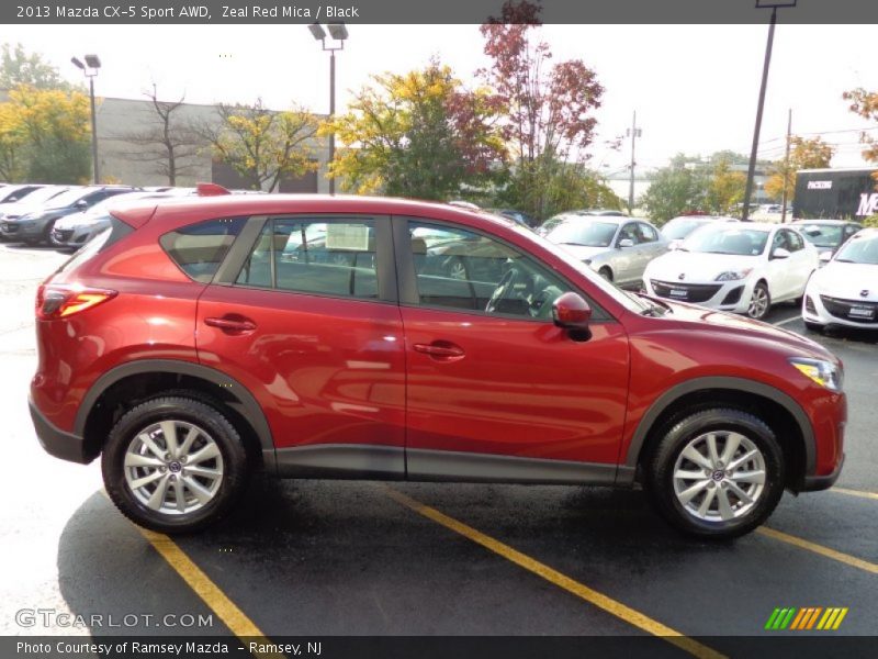 Zeal Red Mica / Black 2013 Mazda CX-5 Sport AWD