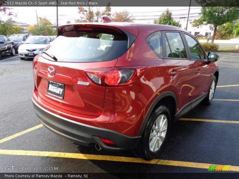 Zeal Red Mica / Black 2013 Mazda CX-5 Sport AWD