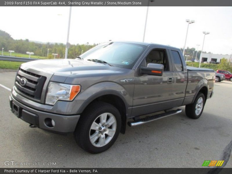 Sterling Grey Metallic / Stone/Medium Stone 2009 Ford F150 FX4 SuperCab 4x4