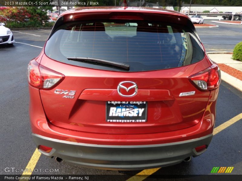 Zeal Red Mica / Black 2013 Mazda CX-5 Sport AWD