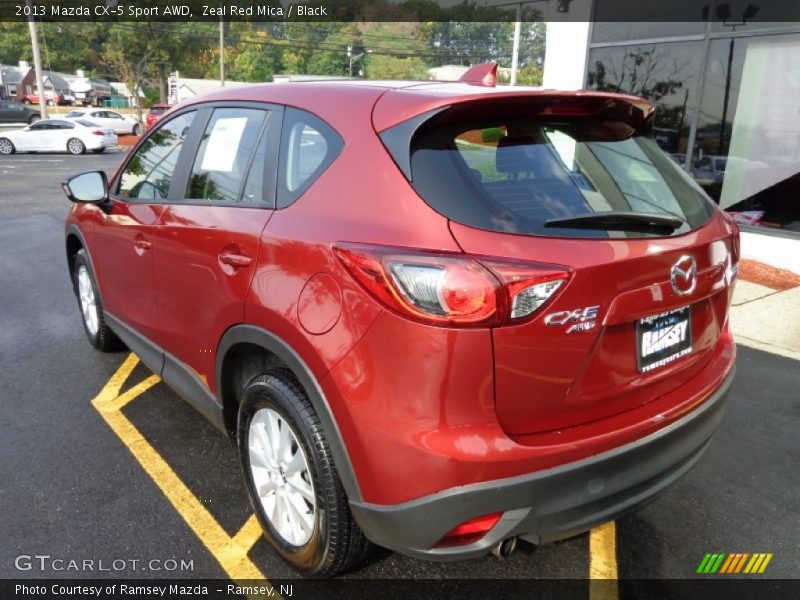 Zeal Red Mica / Black 2013 Mazda CX-5 Sport AWD