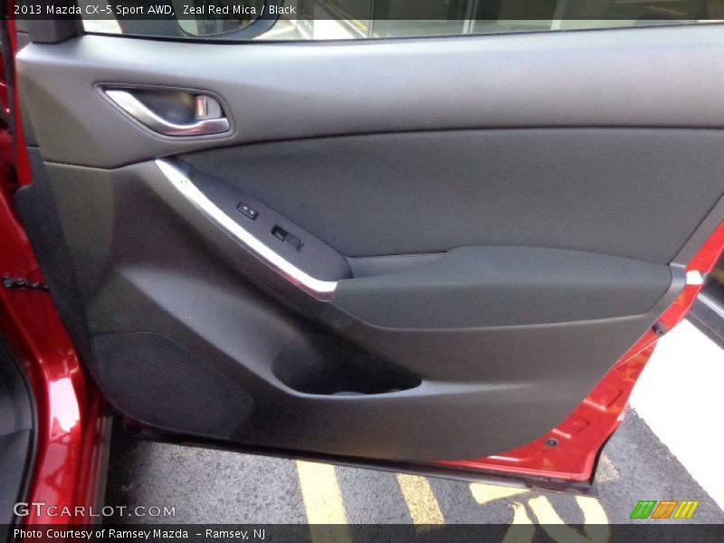 Zeal Red Mica / Black 2013 Mazda CX-5 Sport AWD