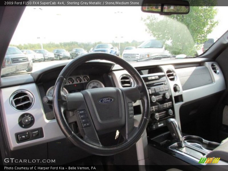 Sterling Grey Metallic / Stone/Medium Stone 2009 Ford F150 FX4 SuperCab 4x4