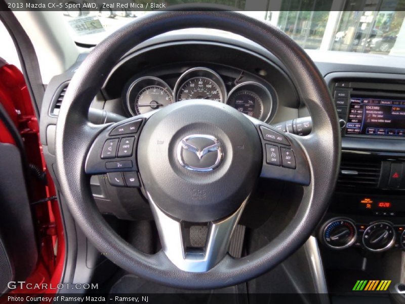 Zeal Red Mica / Black 2013 Mazda CX-5 Sport AWD