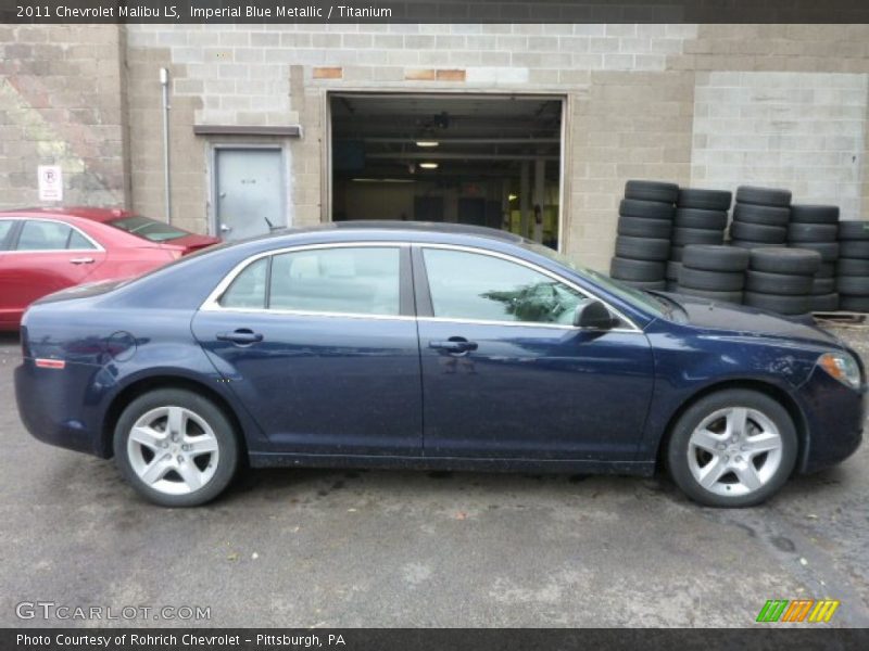 Imperial Blue Metallic / Titanium 2011 Chevrolet Malibu LS