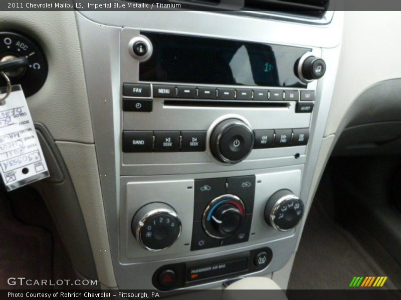 Imperial Blue Metallic / Titanium 2011 Chevrolet Malibu LS