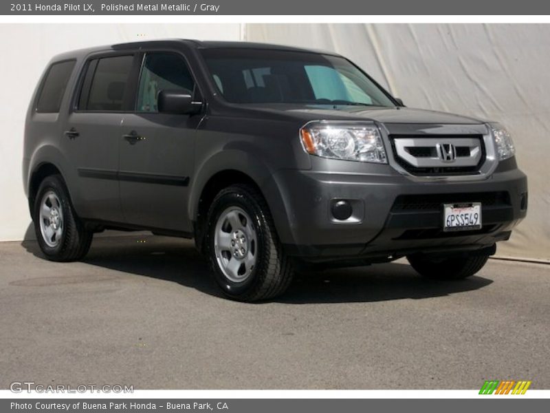 Polished Metal Metallic / Gray 2011 Honda Pilot LX