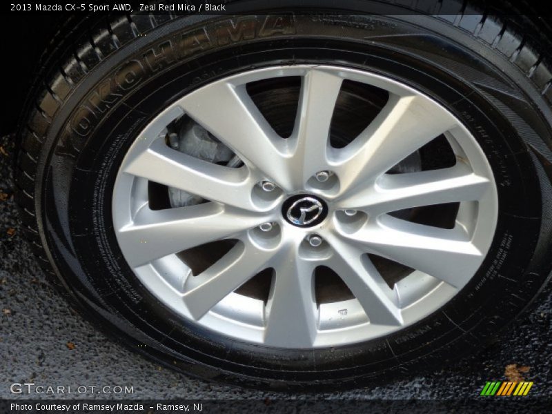 Zeal Red Mica / Black 2013 Mazda CX-5 Sport AWD
