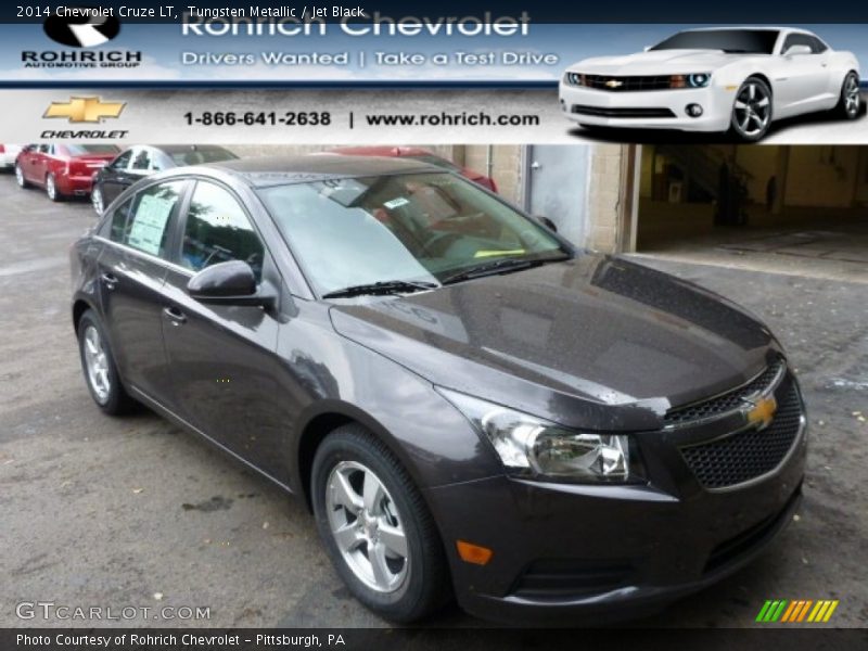 Tungsten Metallic / Jet Black 2014 Chevrolet Cruze LT