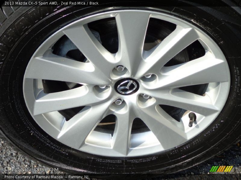 Zeal Red Mica / Black 2013 Mazda CX-5 Sport AWD