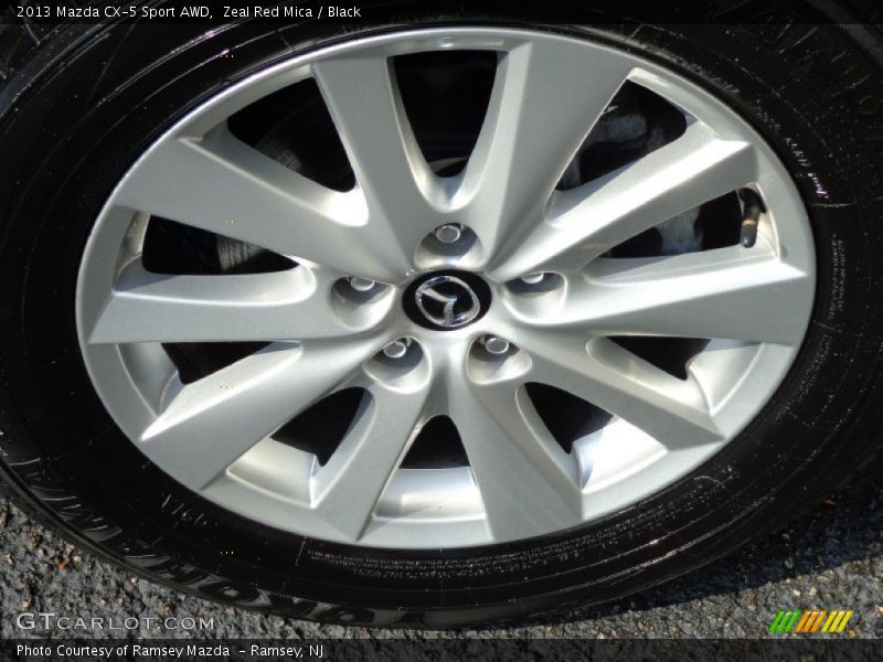 Zeal Red Mica / Black 2013 Mazda CX-5 Sport AWD