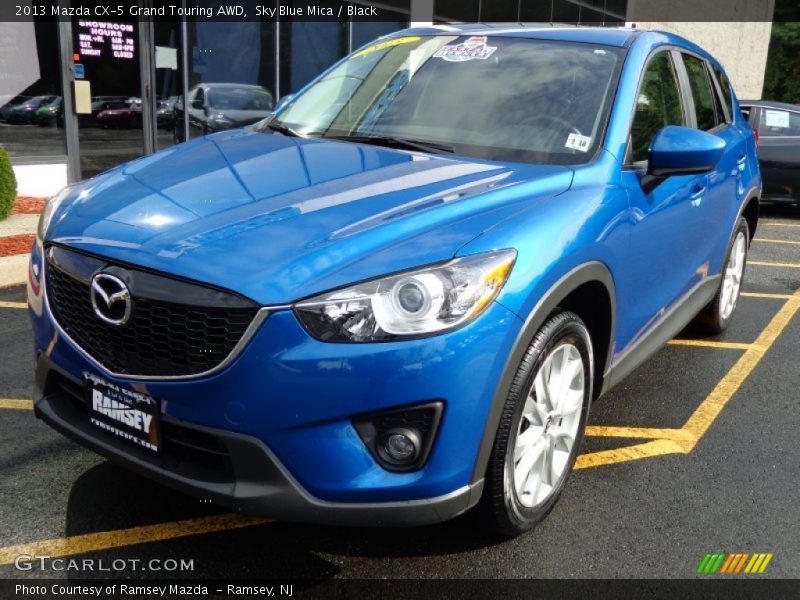 Sky Blue Mica / Black 2013 Mazda CX-5 Grand Touring AWD