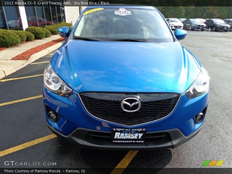 Sky Blue Mica / Black 2013 Mazda CX-5 Grand Touring AWD