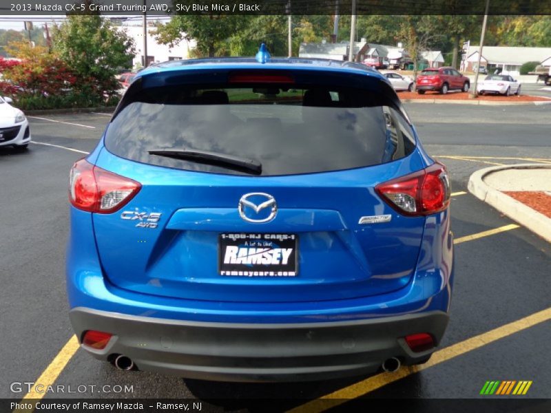 Sky Blue Mica / Black 2013 Mazda CX-5 Grand Touring AWD