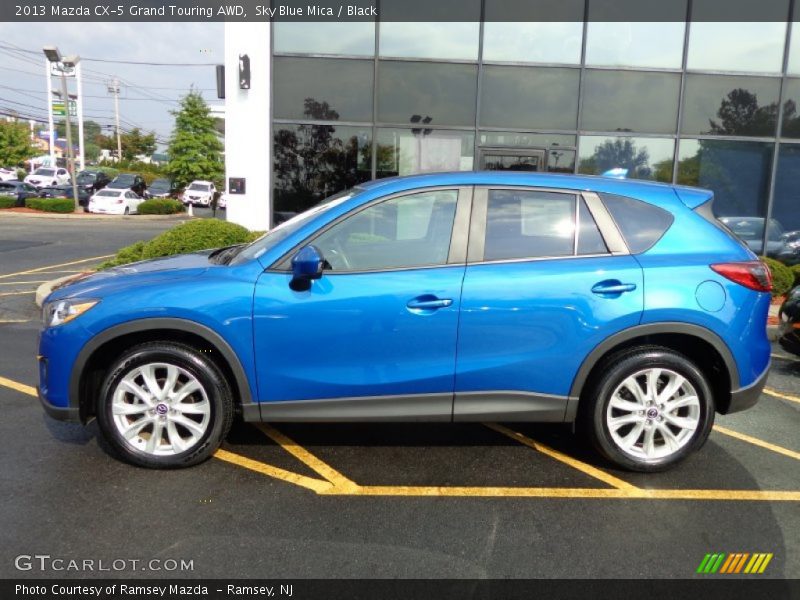Sky Blue Mica / Black 2013 Mazda CX-5 Grand Touring AWD