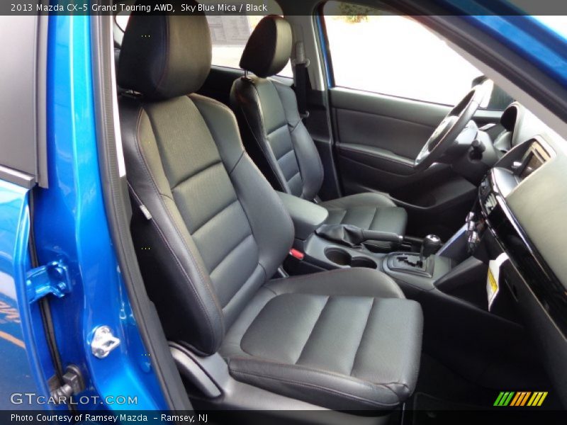 Sky Blue Mica / Black 2013 Mazda CX-5 Grand Touring AWD
