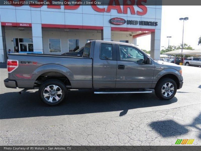 Sterling Gray Metallic / Steel Gray 2013 Ford F150 STX SuperCab