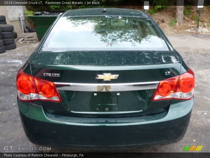 Rainforest Green Metallic / Jet Black 2014 Chevrolet Cruze LT