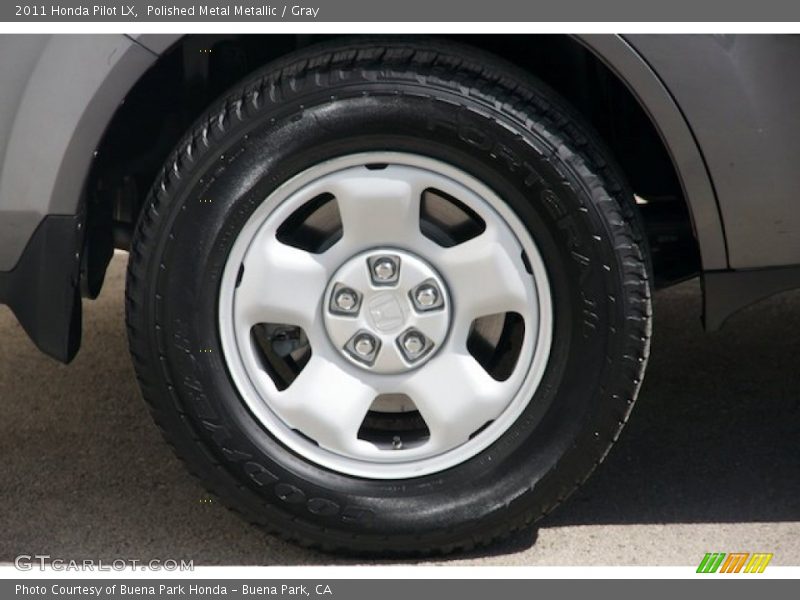 Polished Metal Metallic / Gray 2011 Honda Pilot LX