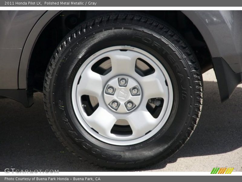 Polished Metal Metallic / Gray 2011 Honda Pilot LX