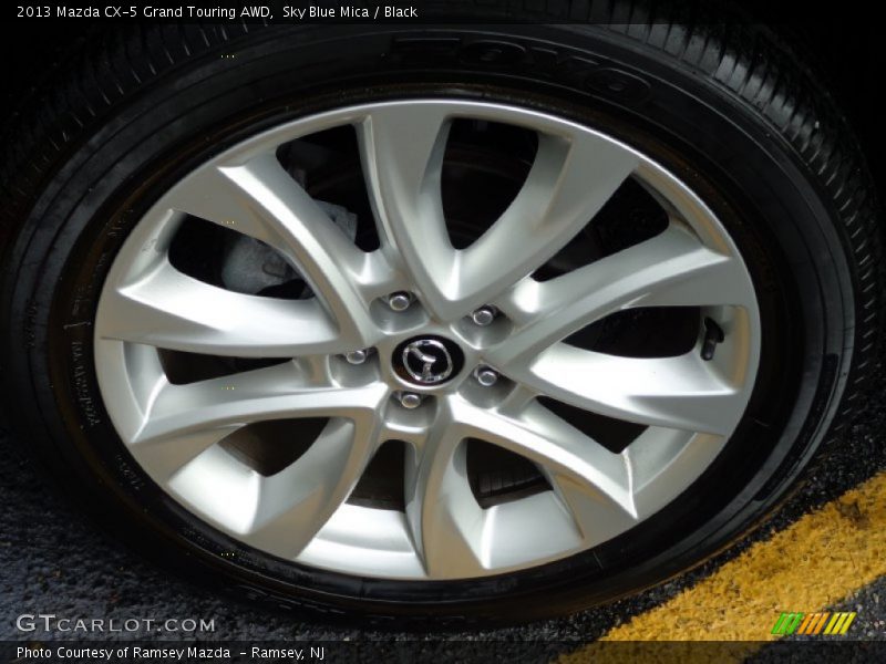 Sky Blue Mica / Black 2013 Mazda CX-5 Grand Touring AWD