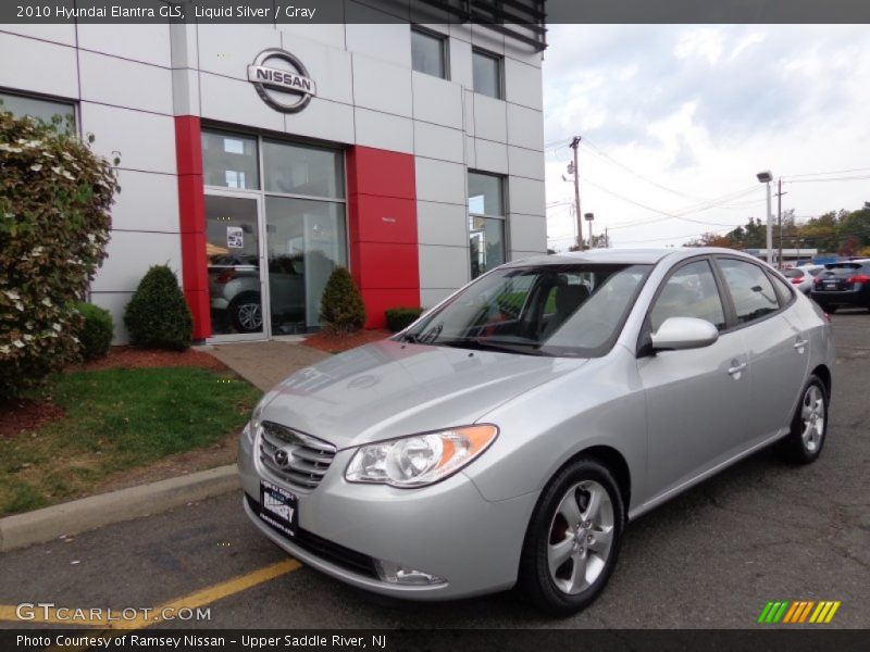 Liquid Silver / Gray 2010 Hyundai Elantra GLS