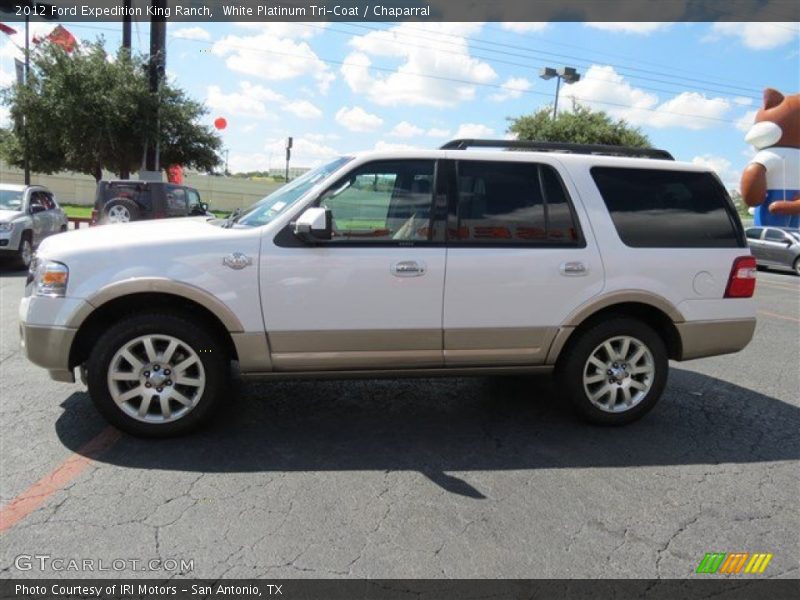 White Platinum Tri-Coat / Chaparral 2012 Ford Expedition King Ranch