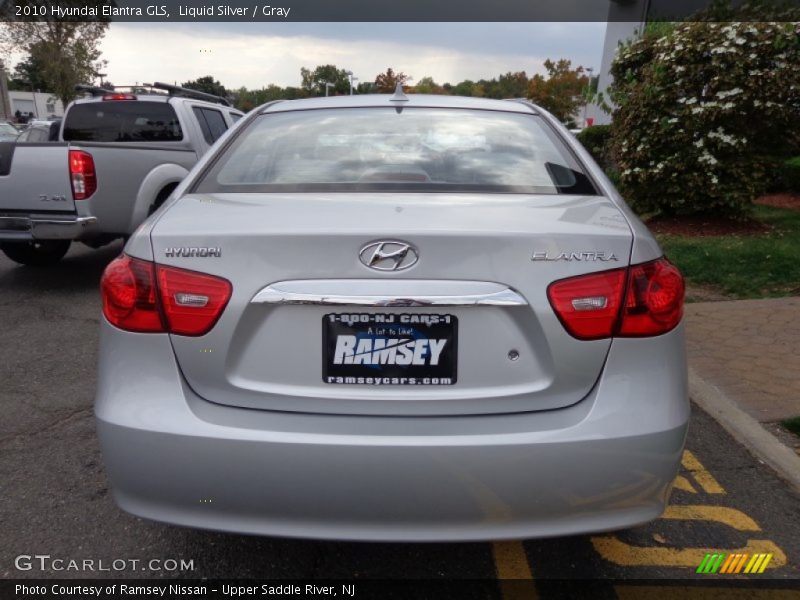 Liquid Silver / Gray 2010 Hyundai Elantra GLS