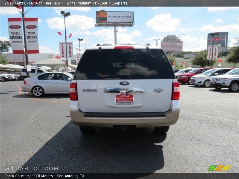White Platinum Tri-Coat / Chaparral 2012 Ford Expedition King Ranch