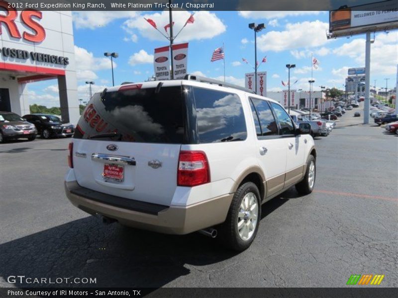 White Platinum Tri-Coat / Chaparral 2012 Ford Expedition King Ranch
