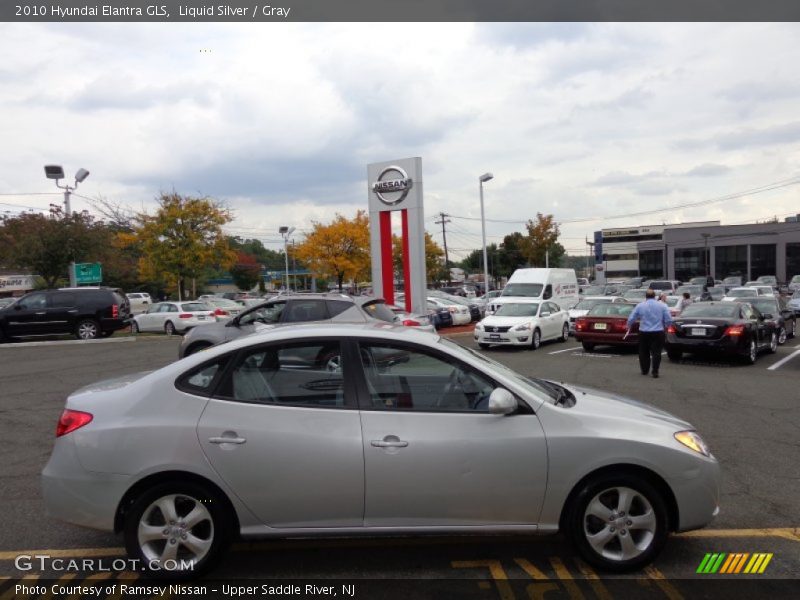 Liquid Silver / Gray 2010 Hyundai Elantra GLS