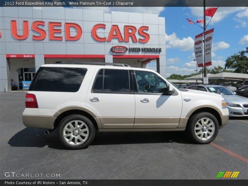 White Platinum Tri-Coat / Chaparral 2012 Ford Expedition King Ranch